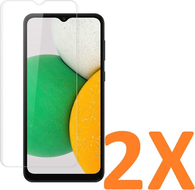 Screenprotector Glas - Tempered Glass Screen Protector Geschikt voor: Samsung Galaxy A03 Core - 2x