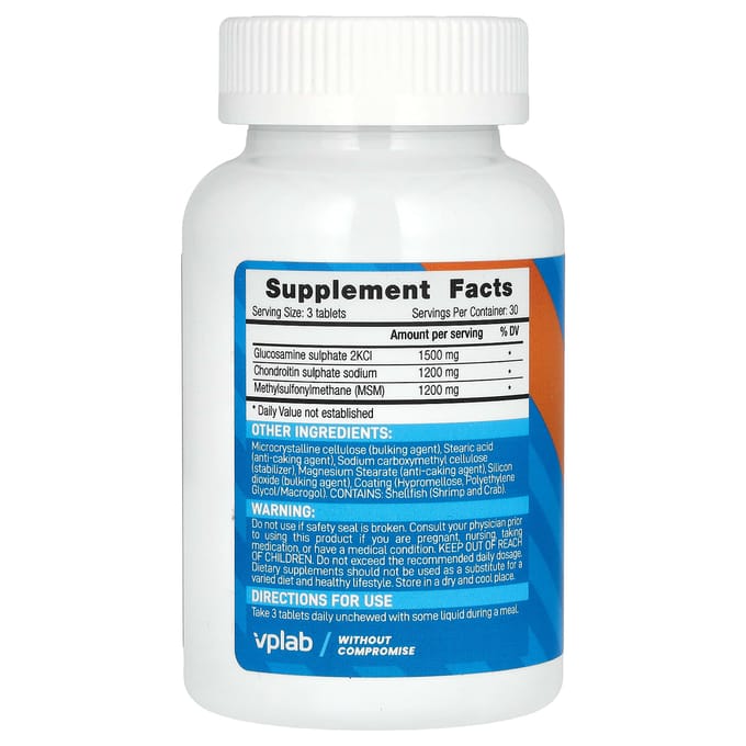 Glucosamine Chondroïtine MSM, 90 Tabletten
