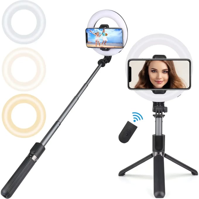 Lichtgevende selfie met afstandsbediening Platyne