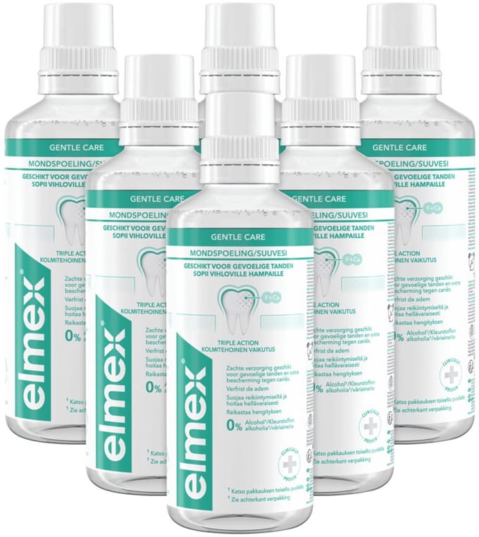 Elmex - Mondspoeling Sensitive - 6 x 400 ml - Voordeelverpakking