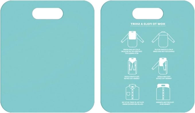 Kleding Vouwplank - Kleding Organizer - Efficiënt Vouwen - Uniforme Maten - 30.5 x 25.3 cm - Lichtblauw