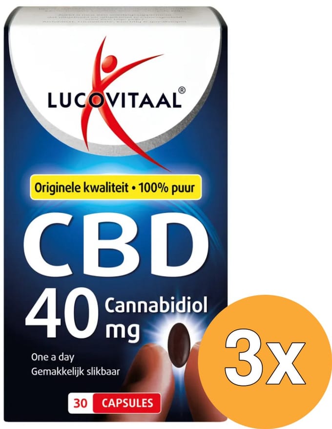 3x Lucovitaal CBD 40Mg (30 capsules)