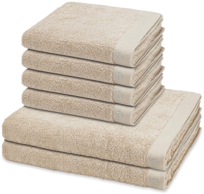 Ross Sonstiges 4 X handdoek 2 X douchehanddoek - in set 6 pack Doubleface Stripes