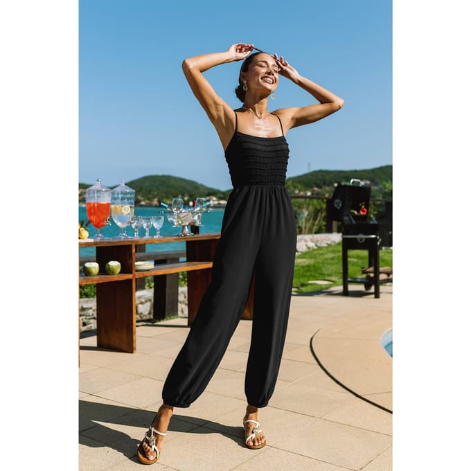 Tulum Nights zwarte jumpsuit