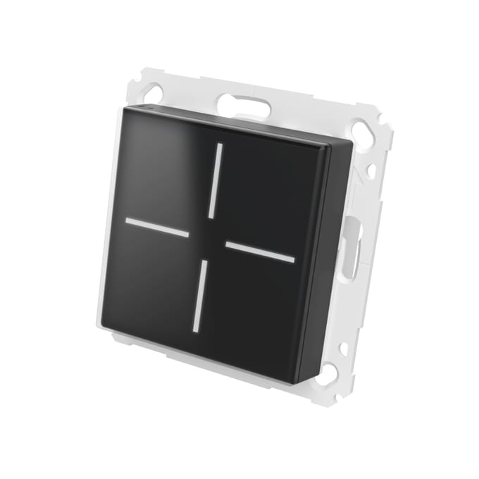 Homematic IP Glas - Schakelaar - Zwart