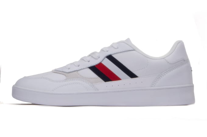 Tommy Hilfiger Court Cupsole shoes FM0FM04828 Ybs size 44 44 wit