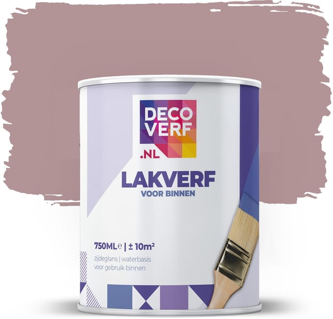 Decoverf lakverf vorstelijk roze, 750ml