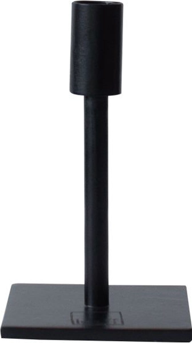 Leeff - Kaarsenhouder 'Cleo' (Zwart, maat S) - 15 cm