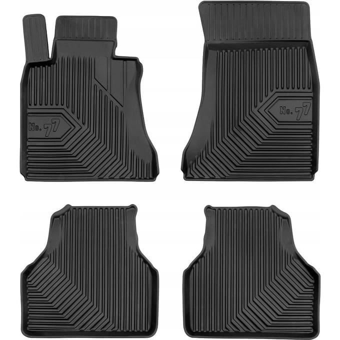 FROGUM No.77 Automatten - Geschikt voor BMW 7 Serie E65 E66 (2001-2008) - 4-delig - TPE Rubber - Zwart