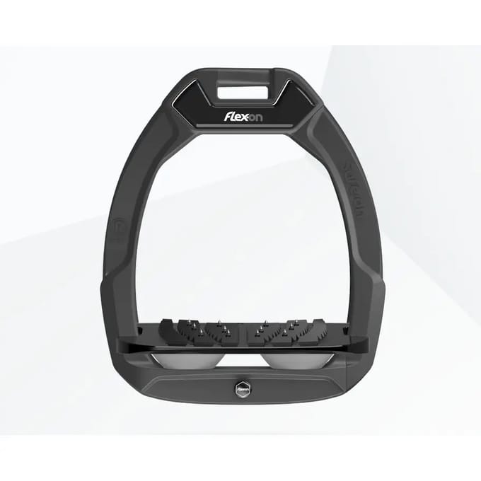 Veiligheidsstijl rijbeugels Schuin Ultra Grip Antraciet/Zwart/Grijs Flex-On Safe-On