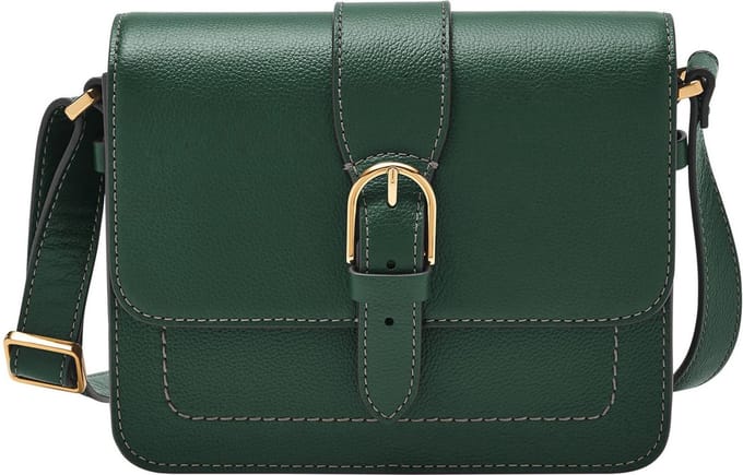 FOSSIL Schoudertas Zoey Flap Crossbody Bag Viridian Donkergroen