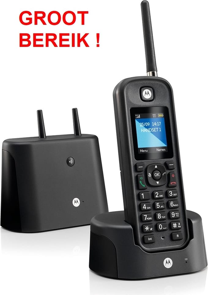 ROBUSTE DRAADLOZE TELEFOON ('Rugged') - GROOT BEREIK - 201