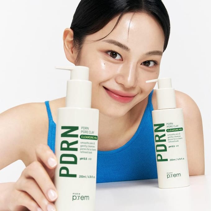 [maak blz:rem] PDRN Pore Clay Reinigingsmelk 200ml white