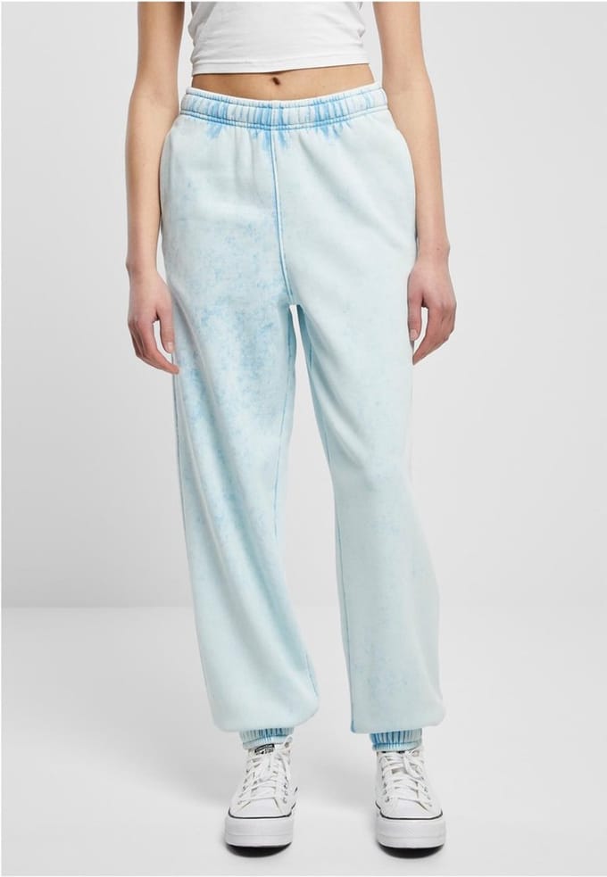 Urban Classics - Towel Washed Dames joggingbroek - 5XL - Blauw