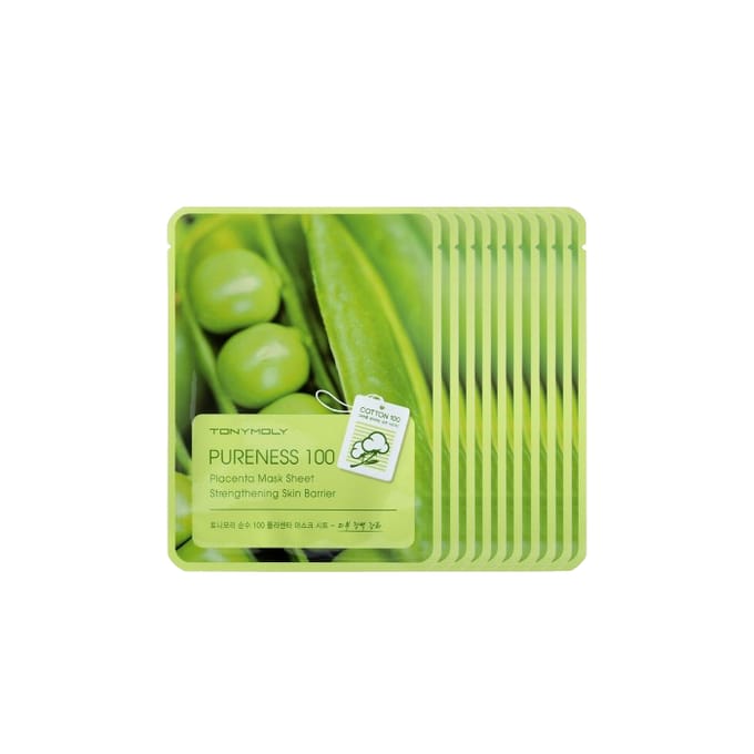 Tonymoly - Pureness 100 Mask Sheet - Placenta (10elk) Set