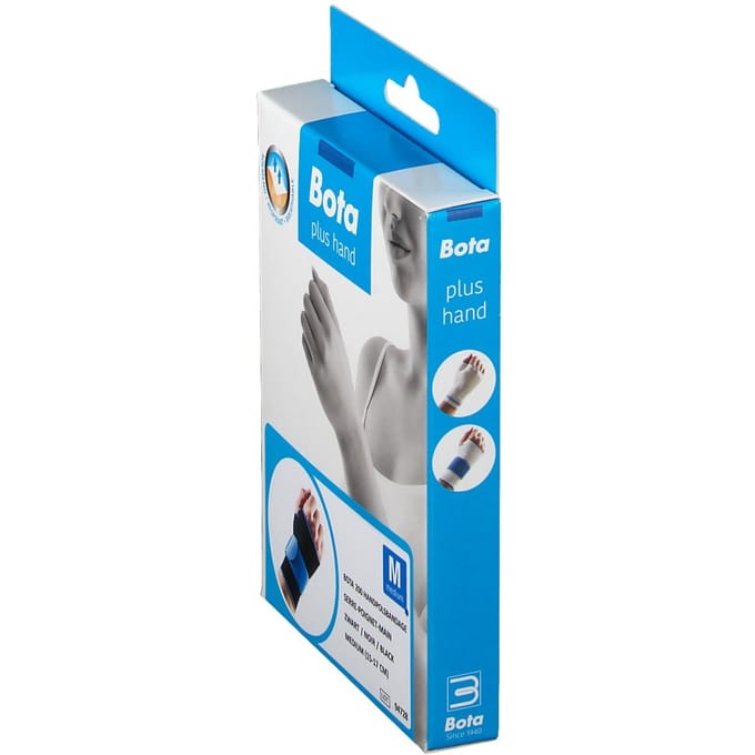 HANDPOLSBANDAGE 200 ZWART MEDIUM 15 - 17 cm
