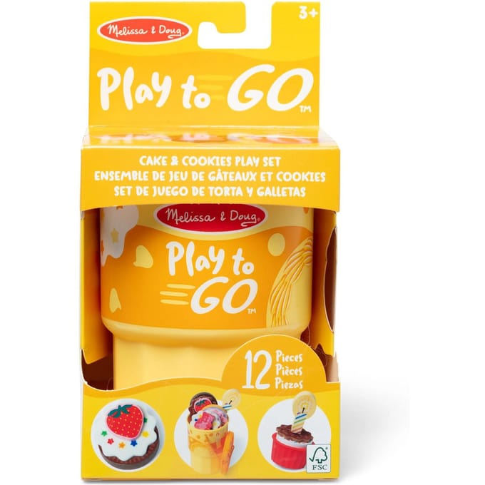 Melissa & Doug - Cake & Koekjes Speelset voor Onderweg - Houten Speelgoed