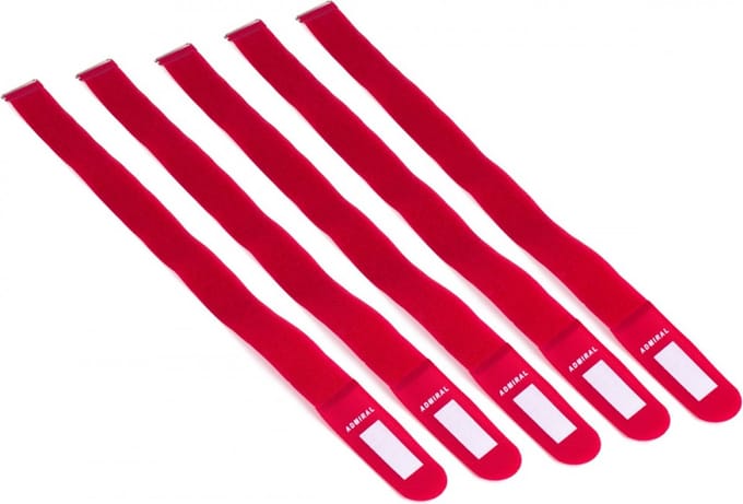 Admiral Cable Wrap 550, Set van 5 stuks, Rood