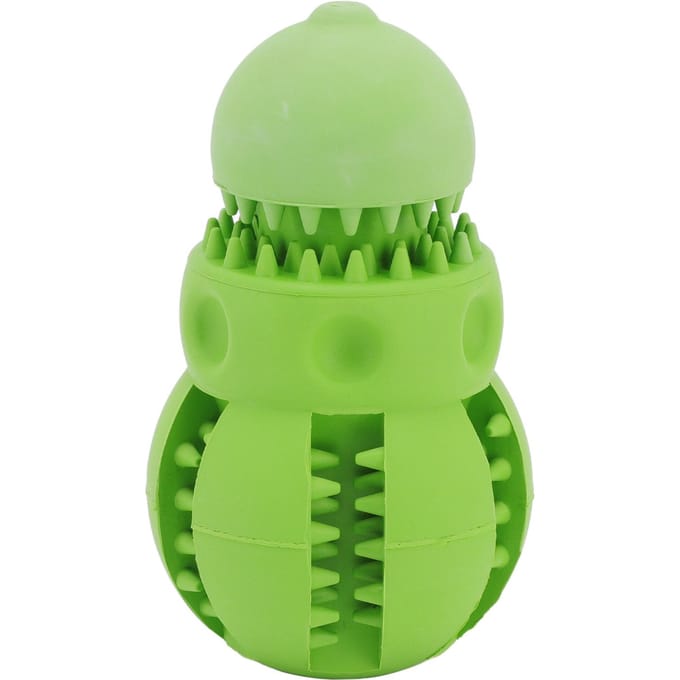 Jouet Distributeur de Friandises pour Chien Multipurpose Interactif Jouets Puzzle pour Chien pour Chiens Moyens Grands beige