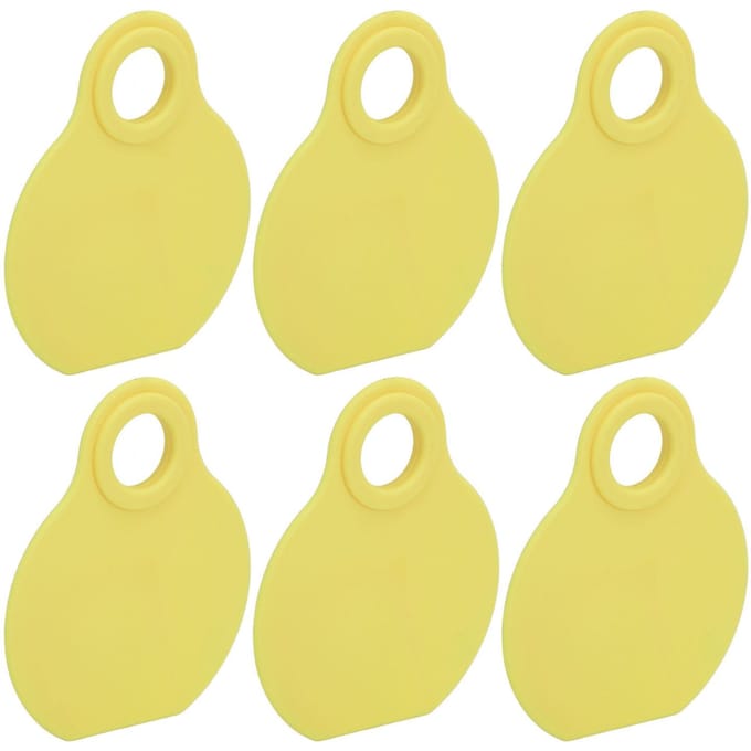 50 stuks Vee Halslabels TPU Hoge Duurzaamheid Flexibiliteit QR Code Blanco ID-tag voor Veehouderij Management beige