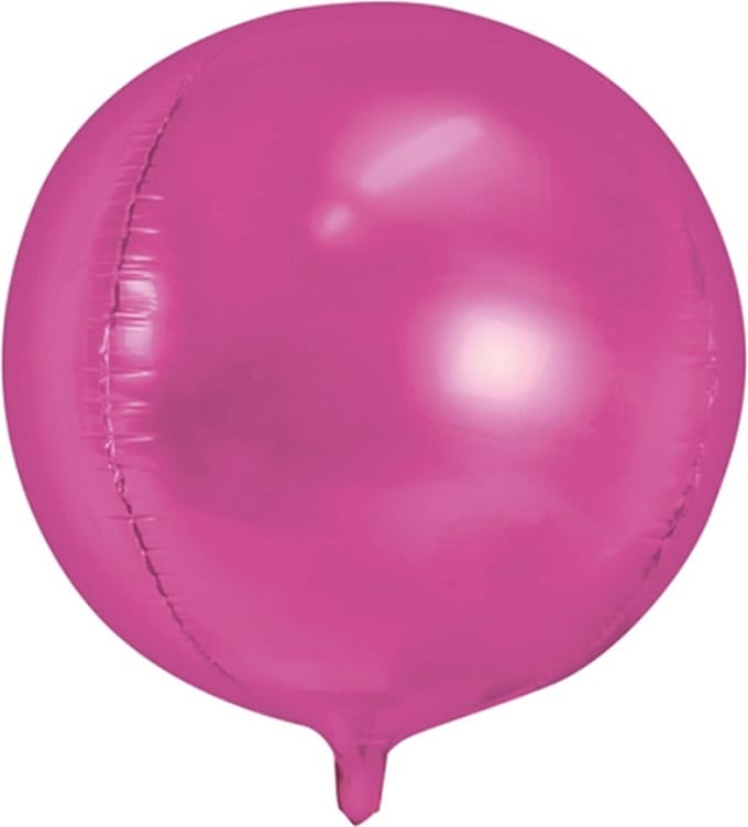 Partydeco - Folieballon rond Magenta