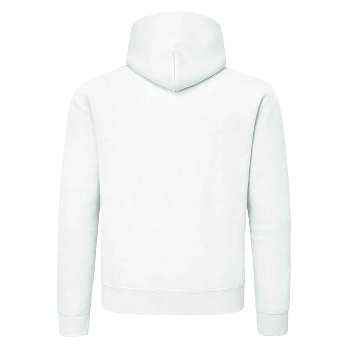 Fruit of the Loom Heren Supercotton Effen Sweatshirt met capuchon (Wit)