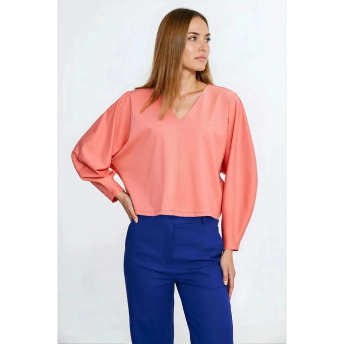 Oversized blouse met ballonmouwen voor dames Nife