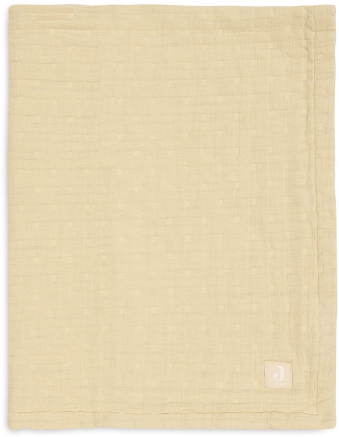 Jollein Baby Deken Wieg - 75x100cm - Hydrofiel - Jacquard - Vanilla
