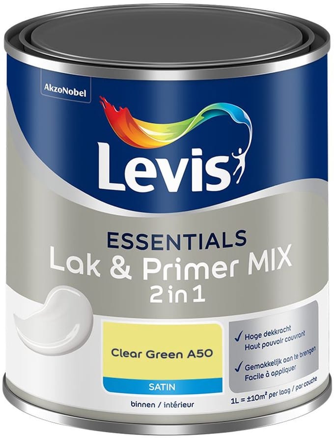Levis - Essentials Lak & Primer Mix - Clear Green A50 - Mengverf - 1 L