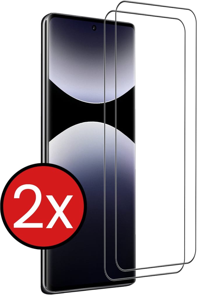 Screenprotector - 2 Stuks - Geschikt voor Xiaomi Redmi Note 14 Pro 5G - Extra Sterk - Beschermglas - Gehard Glas - Tempered Glass - Screen Protector