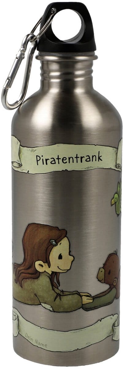 Goebel - Anouk | Drinkfles Piratendrankje | Roestvrij staal - 22cm - 600ml - 6 stuks