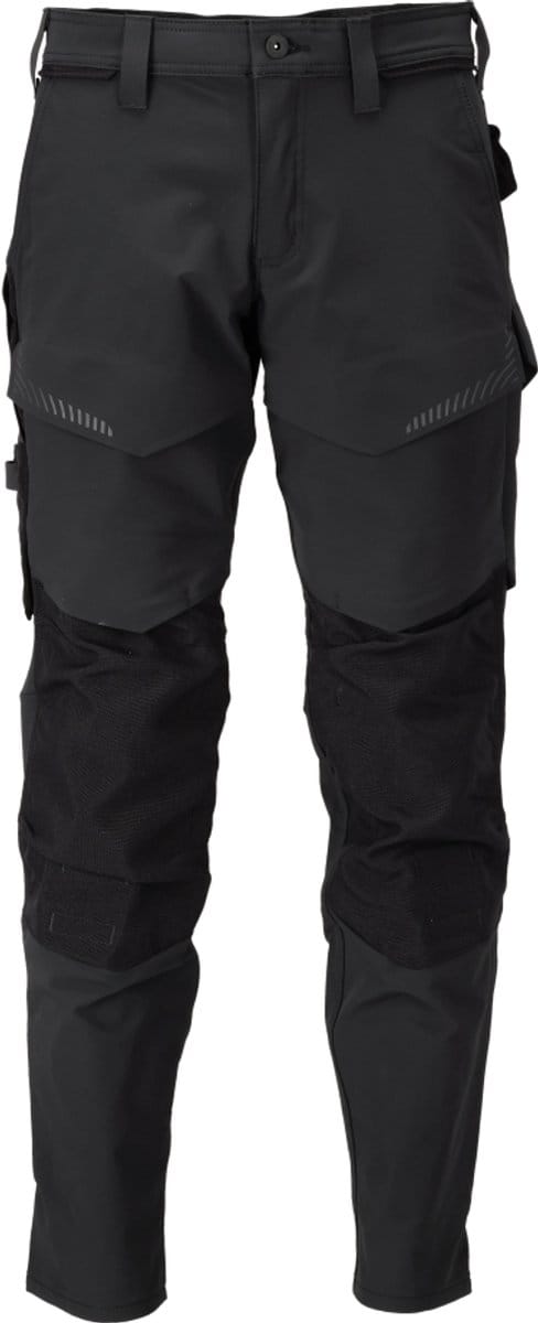 Mascot Customized Broek met kniezakken 22379-311 - Zwart - C44 - 82