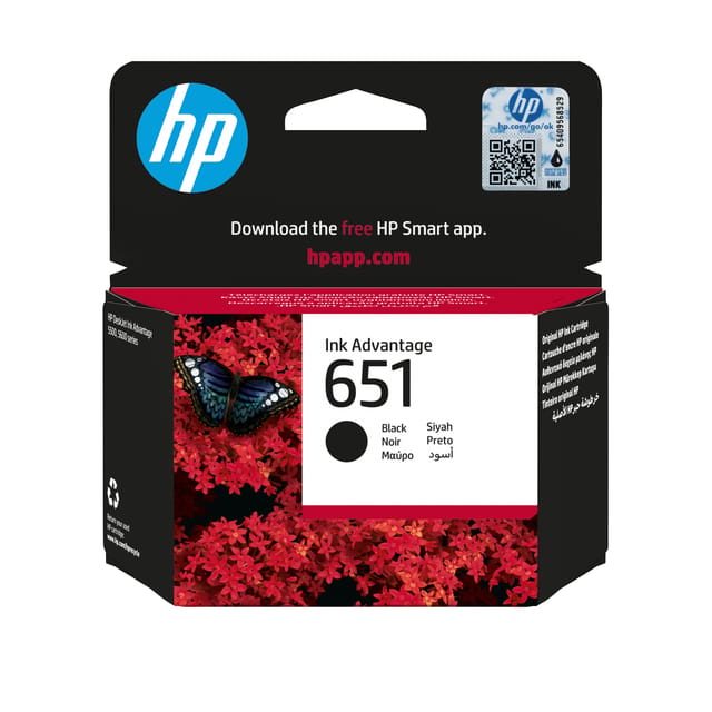 Inktcartridge HP C2P10A 651 zwart