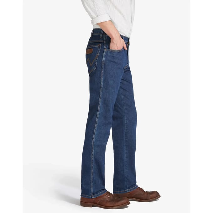 WRANGLER TEXAS DARKSTONE AUTHENTIC STRAIGHT JEANS-HEREN
