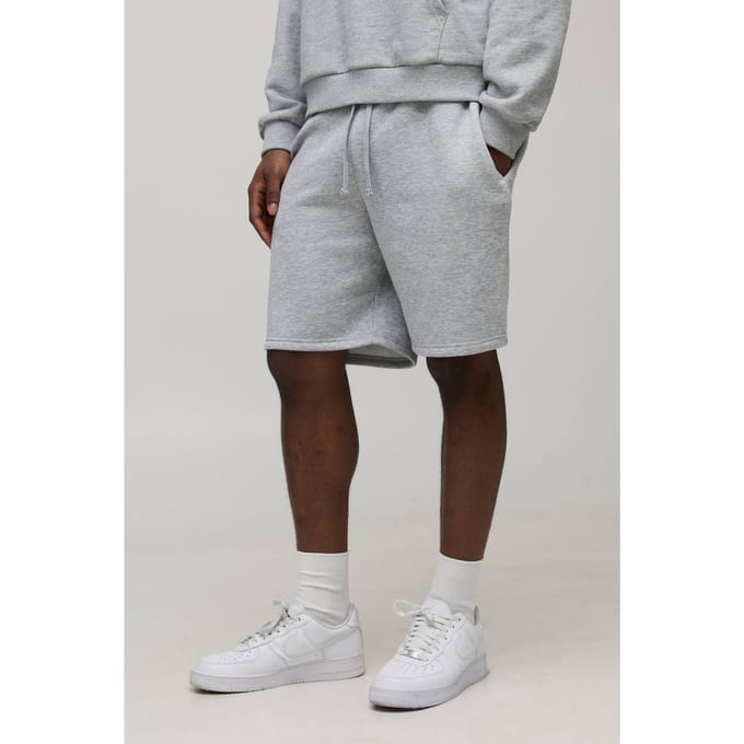 Essential Relaxed Fit Short | Grey Marl | Size Medium