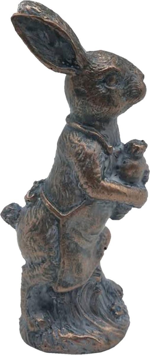 Clayre & Eef Beeld Konijn 13 cm Bruin Kunststof