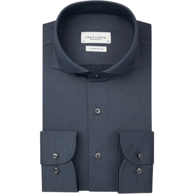 Profuomo  Lange Mouw Overhemden Blauw Ppwh30026