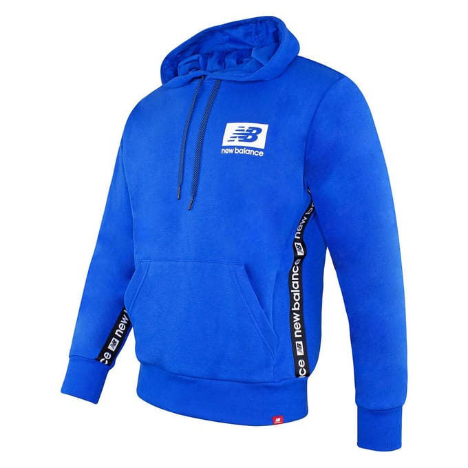 New Balance Lange Mouw Laserblauw Pullover Heren Essentials ID Hoodie MT13516 LSB