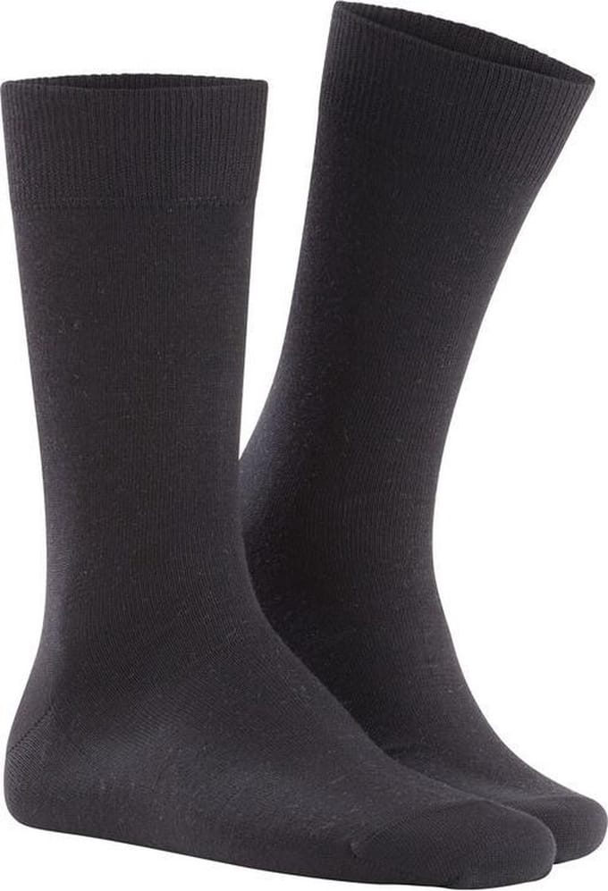 Kunert WOOL CARE  Heren Sokken - Black - Maat 43/46
