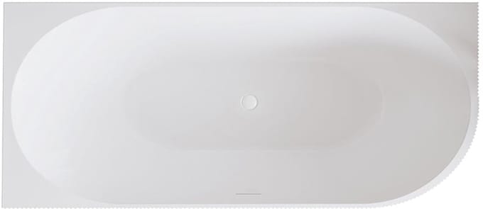 Wiesbaden Rivi Hoekbad Links 170 x 80 cm - Acryl Mat Wit