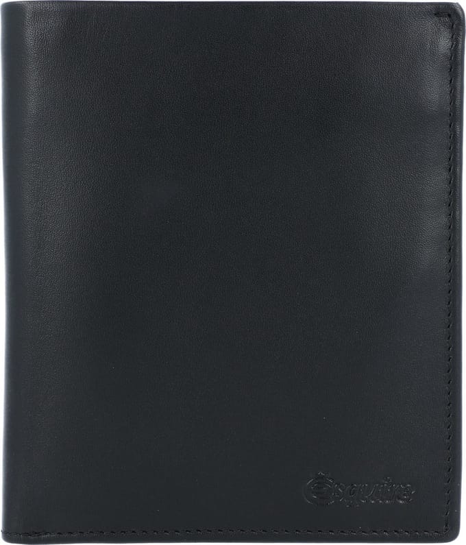 Esquire New Silk Portemonnee Leer 10.5 cm - Jongens - Horizontaal - schwarz