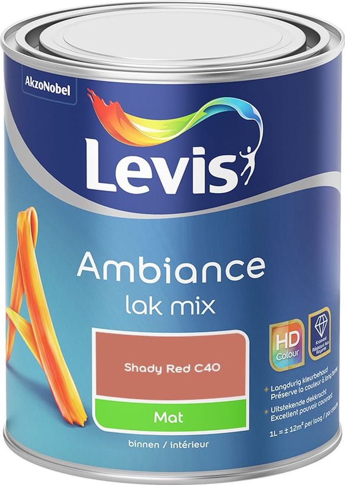 Levis - Ambiance Lak Mat Mix - Shady Red C40 - Mengverf - 1 L
