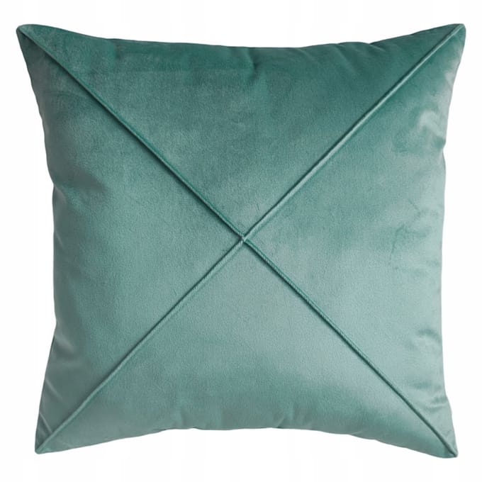 Decoratieve Kussenhoes Boho Velours Blauwgroen 40x40 cm