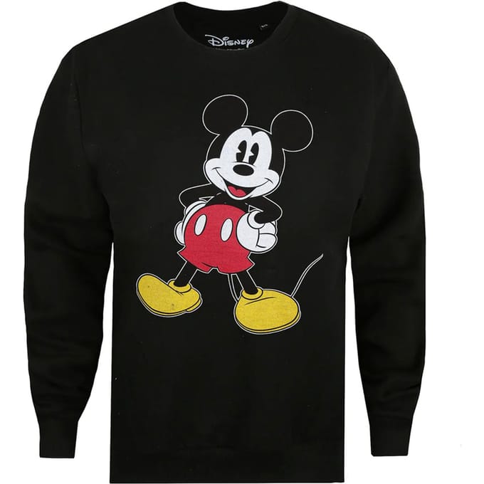 Disney Dames/dames Mickey Mouse Sweatshirt (Zwart)