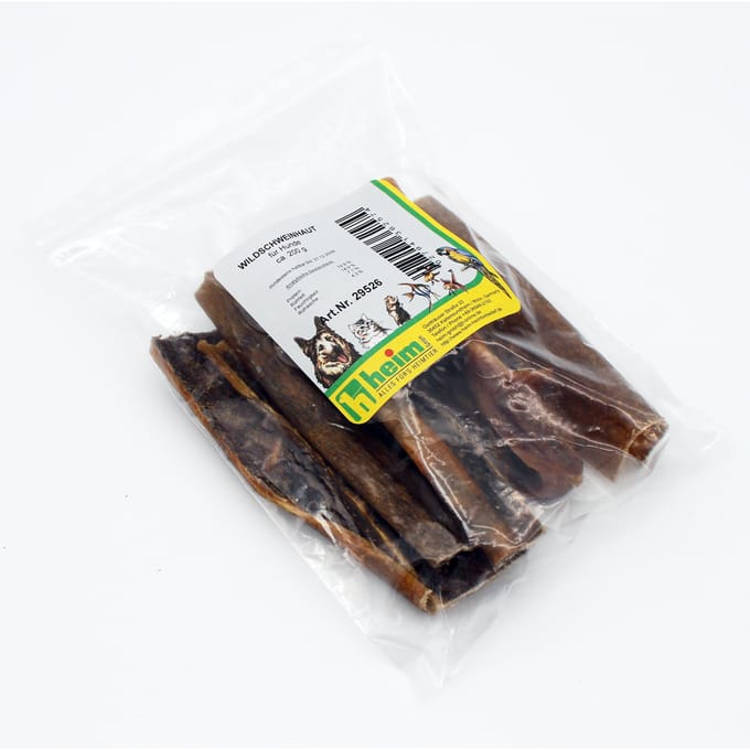 Voordeelpakket: 3x200g Heim Wildsnacks Wildzwijnenhuid Hondensnack