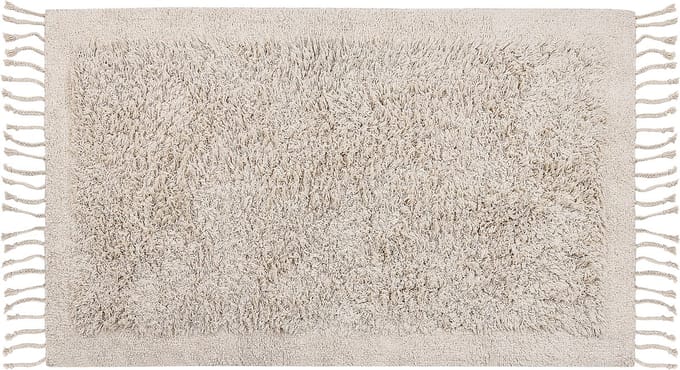 BITLIS - Vloerkleed - Lichtbeige - 80 x 150 cm - Katoen