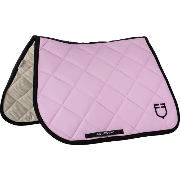 Springzadel met geborduurd logo voor paard Equestro