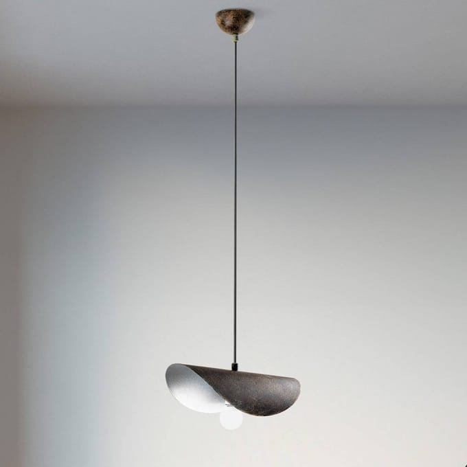 Opviq Hanglamp Eger, 1-lamp, antiekbruin, metaal, E27