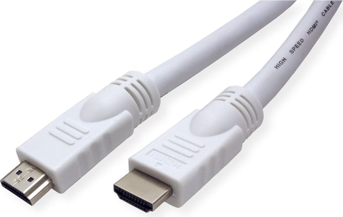 VALUE HDMI High Speed Cable met Ethernet M-M, wit, 20 m