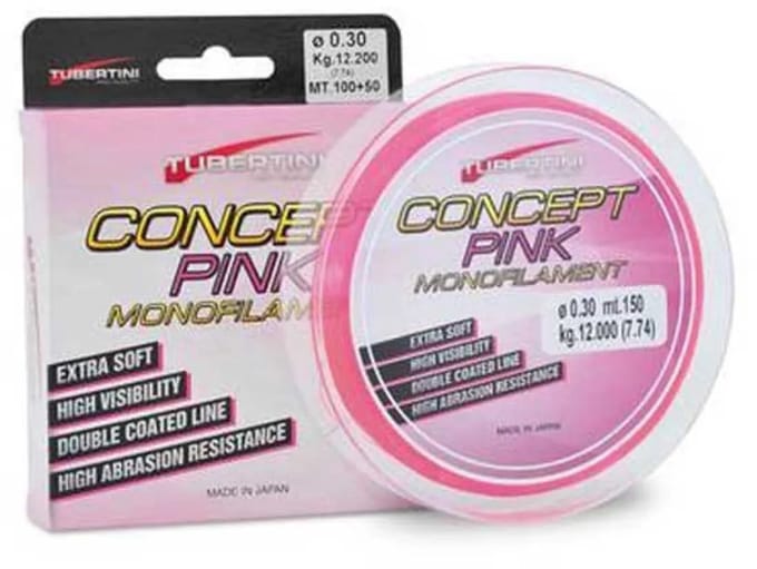 Tubertini Concept Monofilament 150 M Roze 0.250 mm